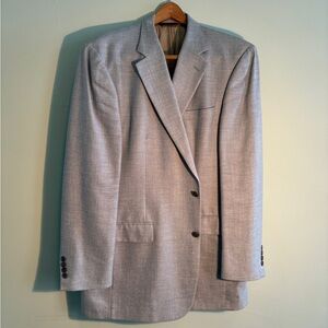 Brooks Brothers Silk Jacket - Baby Blue, Size 46L